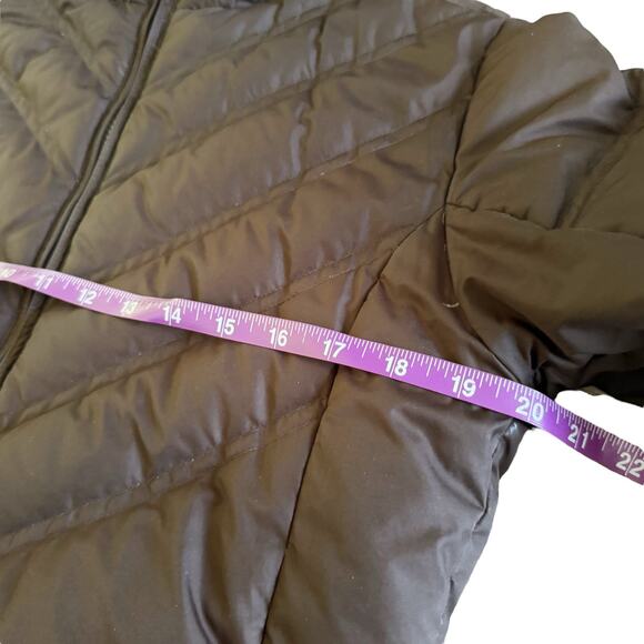 Patagonia Hooded Goose Down Long Parka Jacket Coat Womens Med M Brown Puff 1123 - Picture 12 of 16